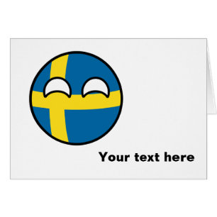 Funny Trending Geeky Suède Countryball