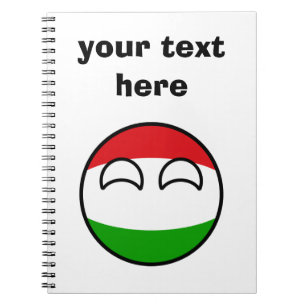 Funny Trending Geeky Ungarn Countryball Notizblock
