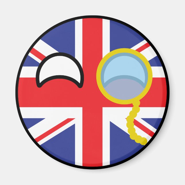 Funny Trending Geeky Vereinigtes Königreich Countr Magnet (Vorne)