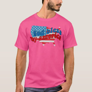 Funny trendy God Bless my America United Staaten F T-Shirt