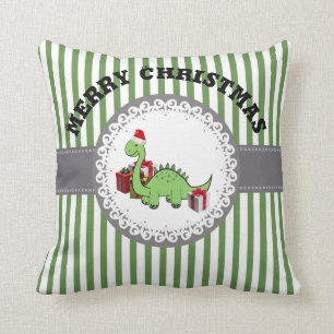 Funny Trendy niedlich Santa Dinosaurier Weihnachts Kissen
