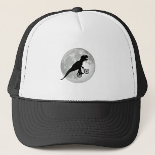 Funny Trex Flying Moon Design Truckerkappe