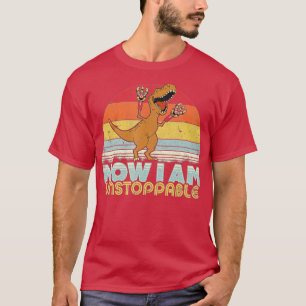 Funny TRex Retro Jetzt bin ich unaufhaltsam T-Shirt
