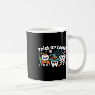 Funny Trick oder Zähne Halloween Zahnarzt oder Kaffeetasse