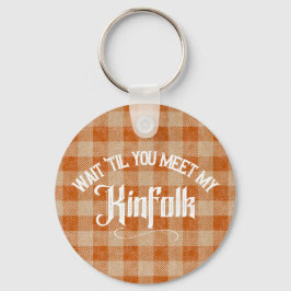 Funny trifft Kinfolk Rustikales Land Schlüsselanhänger