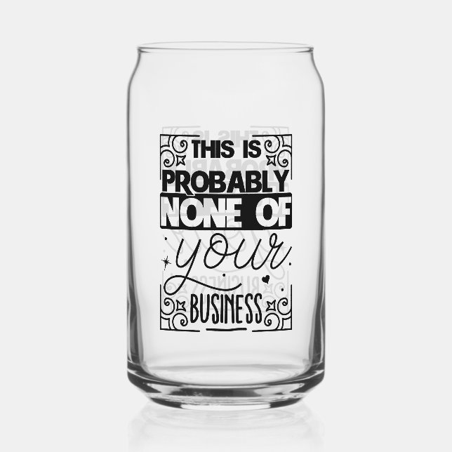 Funny Trinken liebt Wortkunst Dosenglas (Vorderseite)