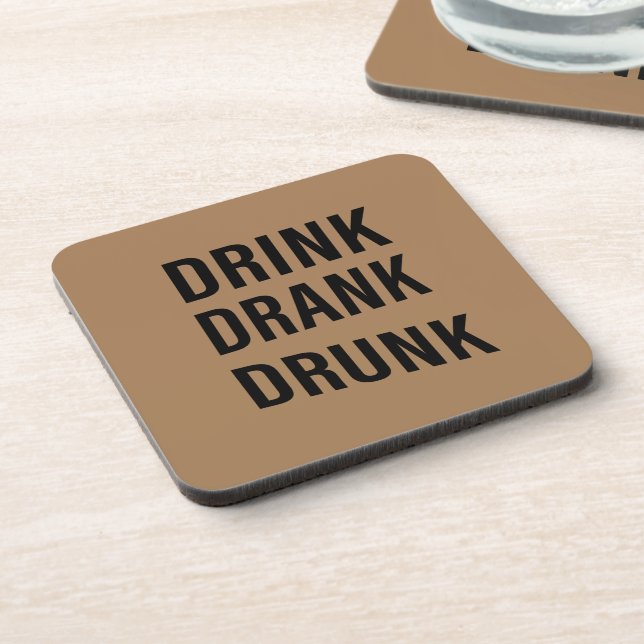 Funny Trinken Redewendungen über Whiskey trinken Getränkeuntersetzer (Linke Seite)