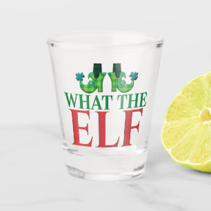 Funny trinken, was die elf Weihnachtspuppe Geschen Schnapsglas