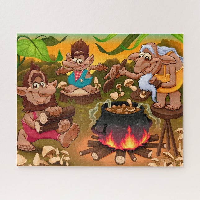 Funny Trolles Cooking Puzzle (Horizontal)
