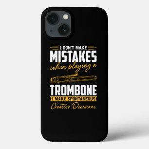Funny Trombone Ich mache keine Fehler Trombonist G Case-Mate iPhone Hülle