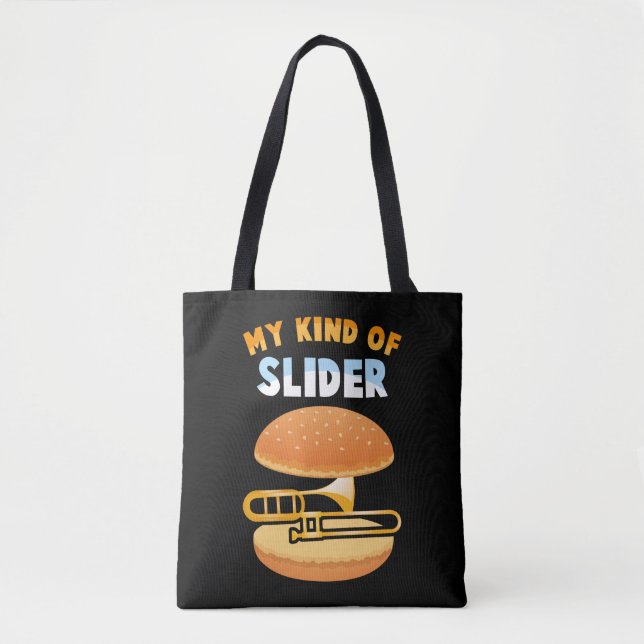Funny Trombone Player Slider Musiker Trombonist Tasche (Vorderseite)
