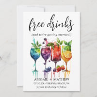 Funny Tropical Fruit Cocktails Drink Foto Hochzeit