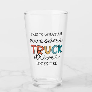 Funny Truck Phantastischer Lastwagenfahrer Glas