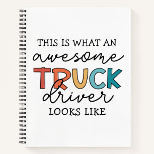 Funny Truck Phantastischer Lastwagenfahrer Notizbuch
