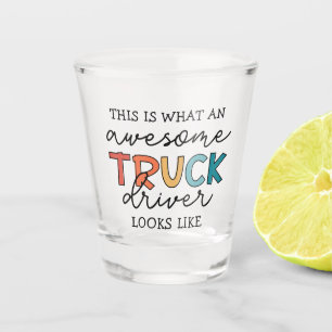 Funny Truck Phantastischer Lastwagenfahrer Schnapsglas
