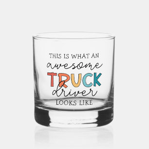 Funny Truck Phantastischer Lastwagenfahrer Whiskyglas