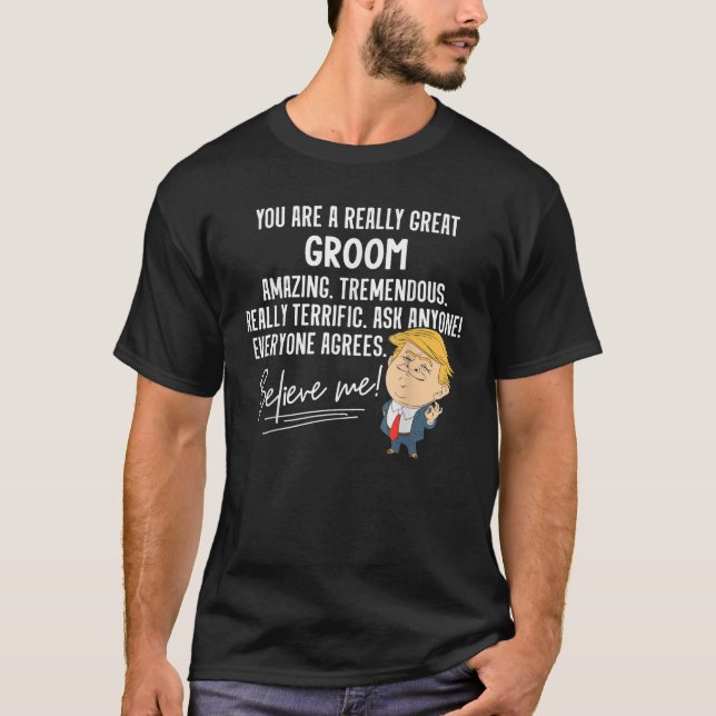 Funny Trump 2020 Wirklich Groom Gif T-Shirt (Vorderseite)