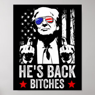 Funny Trump 2024 Er ist zurück Es Trump 2025 Poster