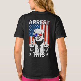 Funny Trump 2024 Festnahme Diese amerikanische Fla T-Shirt