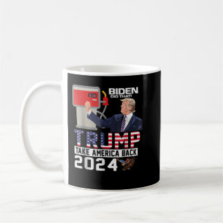 Funny Trump 2024 Flag Anti Joe Biden Gemein Tweete Kaffeetasse