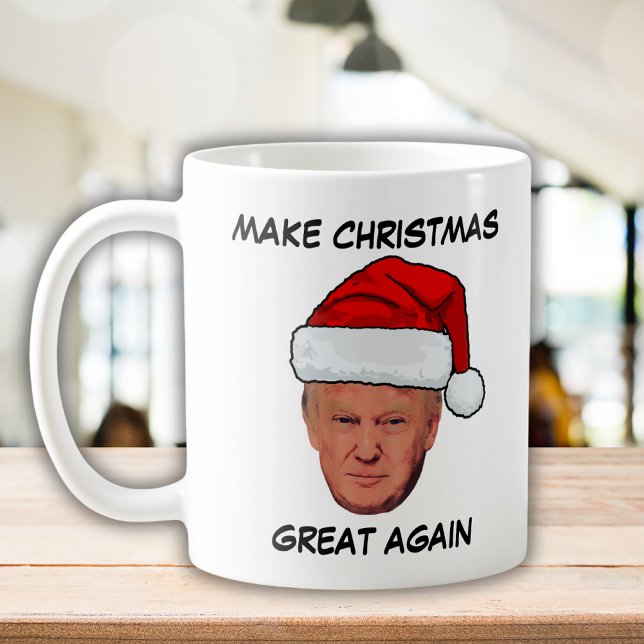 Funny Trump 2024 macht Weihnachten wieder großarti Kaffeetasse (Von Creator hochgeladen)