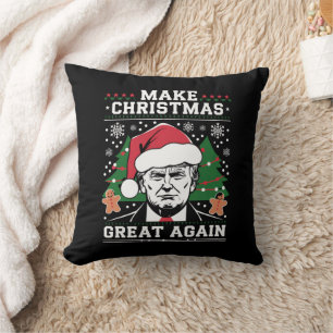 Funny Trump 2024 macht Weihnachten wieder großarti Kissen