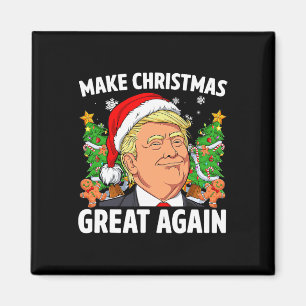 Funny Trump 2024 macht Weihnachten wieder großarti Magnet