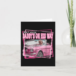 Funny Trump 2024 Pink Daddys auf dem Weg Karte