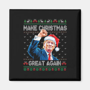 Funny Trump 2024 Weihnachten wieder großartig mach Magnet