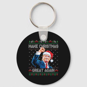 Funny Trump 2024 Weihnachten wieder großartig mach Schlüsselanhänger