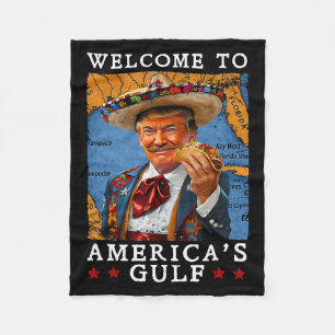 Funny Trump 2025 Mexiko Taco Willkommen in Amerika Fleecedecke