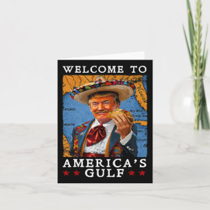 Funny Trump 2025 Mexiko Taco Willkommen in Amerika Karte