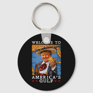 Funny Trump 2025 Mexiko Taco Willkommen in Amerika Schlüsselanhänger
