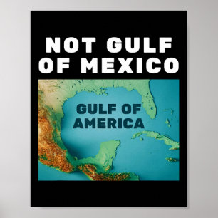 Funny Trump - Amerikas Golf, nicht Golf von Mexiko Poster