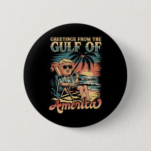 Funny Trump aus dem Patriotischen Golf von uns grü Button