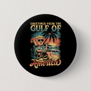 Funny Trump aus dem Patriotischen Golf von uns grü Button