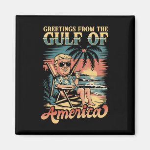 Funny Trump aus dem Patriotischen Golf von uns grü Magnet