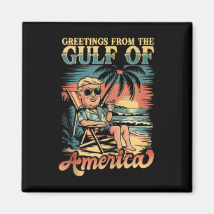 Funny Trump aus dem Patriotischen Golf von uns grü Magnet