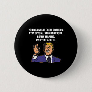 Funny Trump Bester Opa je jeder stimmt zu Button