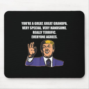 Funny Trump Bester Opa je jeder stimmt zu Mousepad