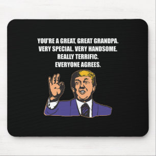 Funny Trump Bester Opa je jeder stimmt zu Mousepad