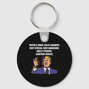 Funny Trump Bester Opa je jeder stimmt zu Schlüsselanhänger