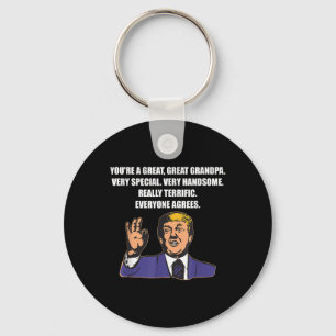 Funny Trump Bester Opa je jeder stimmt zu Schlüsselanhänger