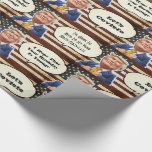 Funny Trump Birthday Geschenkpapier<br><div class="desc">Ein lustiges Geburtstagsblatt mit Trump und witzigen Zitaten: "Ich werde dein Geburtszertifikat sehen müssen", "Let's Covfefe" und zuletzt, aber nicht zuletzt... "Ich hoffe, dass Ihr Geburtstag Yuuge ist" Ein großartiges Geburtstagsverpackungspapier, das Ihr Geschenk sicher auffällig machen wird und das Gigle des Empfängers :)</div>