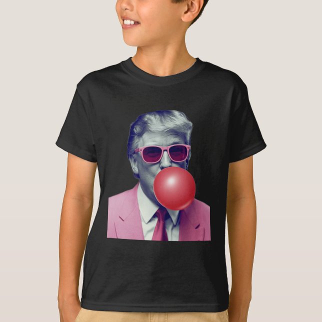 Funny Trump Bubble Gum Yum Geschenke T-Shirt (Vorderseite)