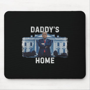 Funny Trump Daddys Zuhause White House 2024 1 Mousepad