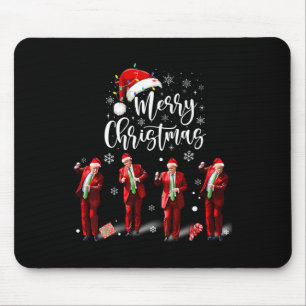 Funny Trump Dance Santa Claus Frohe Weihnachten Mousepad