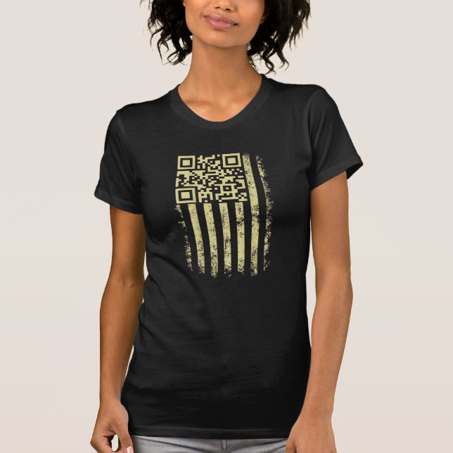 Funny Trump Dance Troll QR Funny President Dance T-Shirt (Vorderseite)