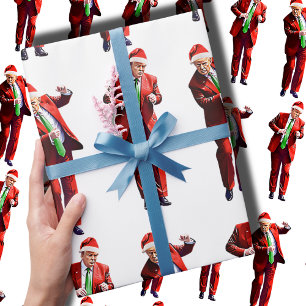 Funny Trump Dance Weihnachtsgeschenk des Weihnacht Geschenkpapier