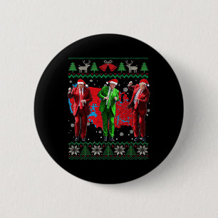 Funny Trump Dance Weihnachtsmann Weihnachten Weihn Button